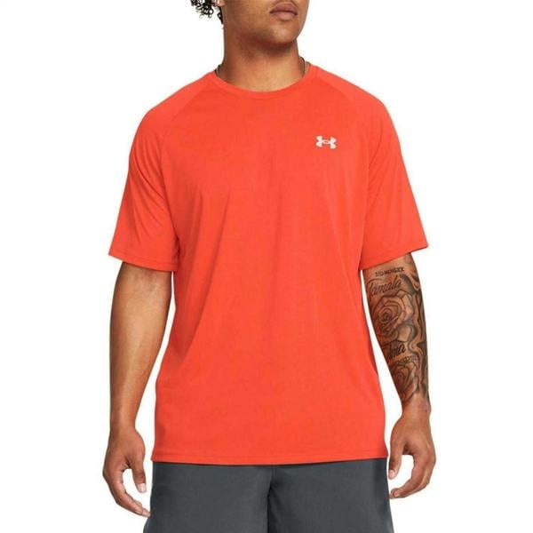 Under Armour Mens Reflective Detail Raglan T-Shirt - Orange - 