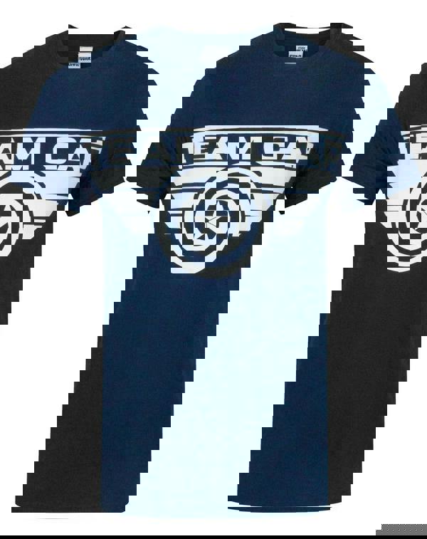 Marvel Mens Blue Captain America Short Sleeved T-Shirt