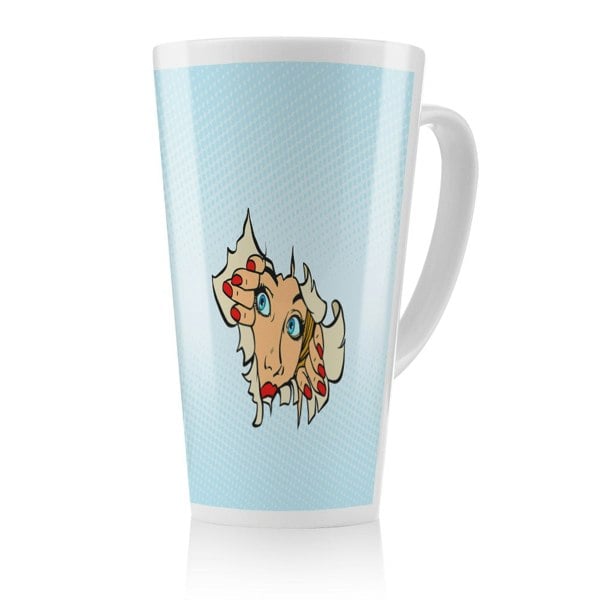Benjamin Tate Design Comic cartoon pop art retro Designer Latte Mug