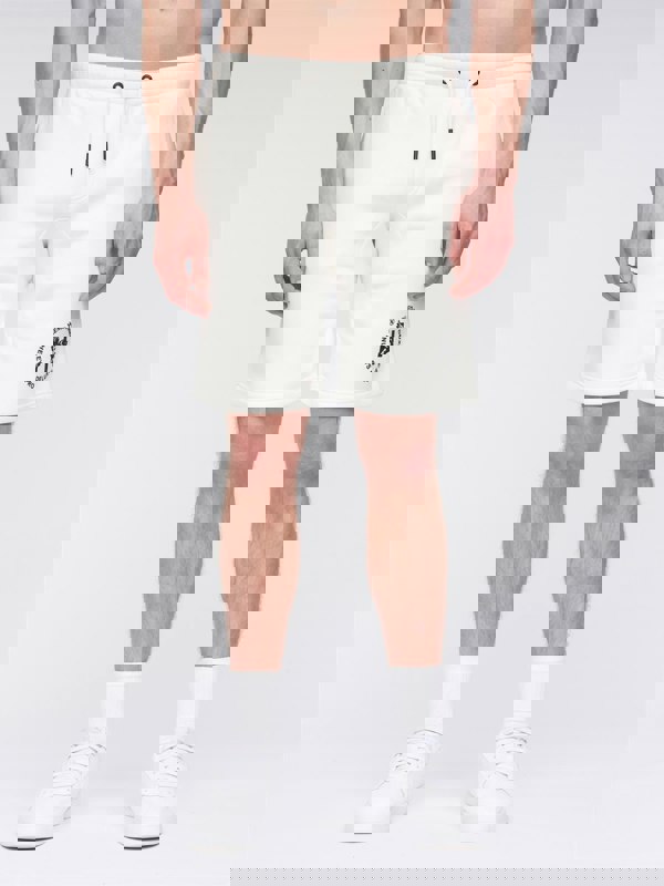 Henleys Metafone Jog Shorts Off White