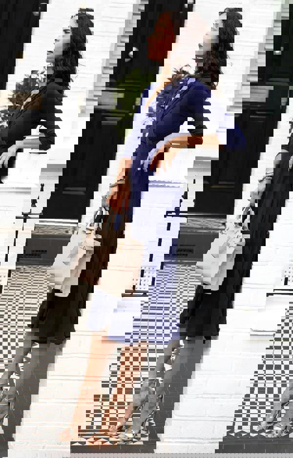 Alie Street London Annie Dress Petite - Eclipse Blue