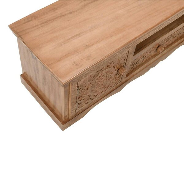 Wyld Haus Brighton Mango Wood TV Cabinet with 2 Doors 1 Drawer and 1 Shelf