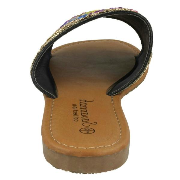 Savannah Ladies Savannah Flat Stitched Vamp Mules