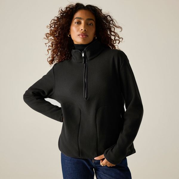 Regatta Womens Frankie Half Zip Fleece - Black