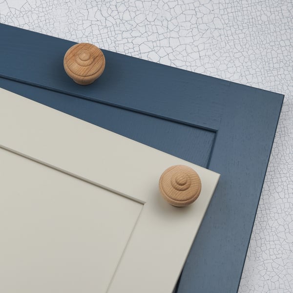 Handle & Home 49mm Beech Wood Round Stepped Face Knob