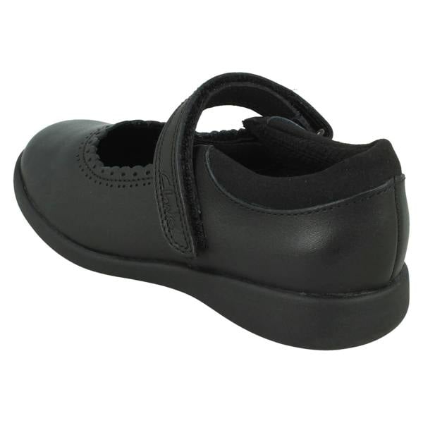 Clarks Girls Clarks Scalloped Edge Mary Jane School Shoes Etch Pure K