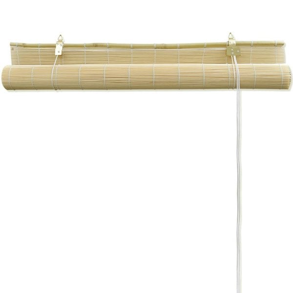 Berkfield Roller Blind Bamboo 100x220 cm Natural