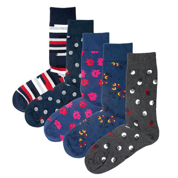 Jemsox The Modern Gent: Luxury Organic Cotton Men’s Socks (5 Pack) | One Size UK 7-11