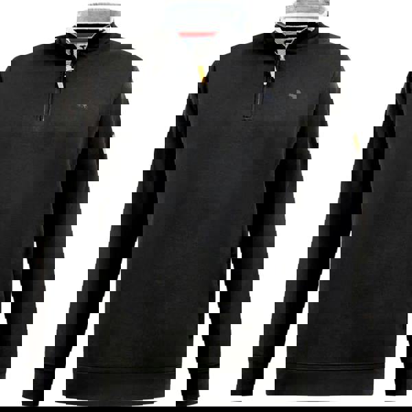 Duke Mens D555 Russel Quarter Zip Kingsize Fleece Top - Black