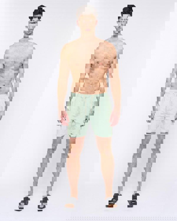 Duck and Cover Gathport Swim Shorts Sage