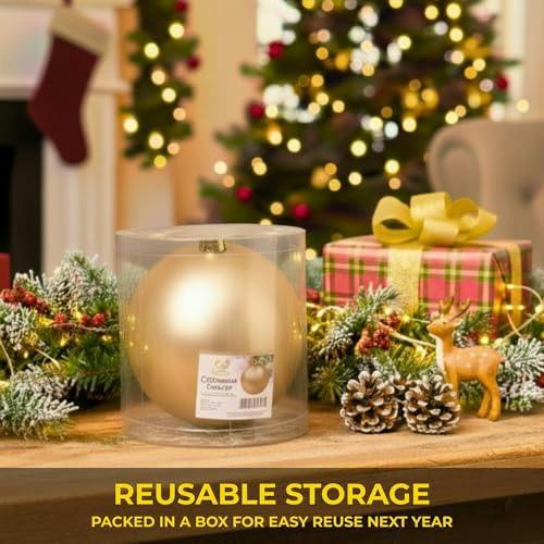 2cm Matte Champagne Christmas Bauble for Elegant Home and Tree Decorations image 4