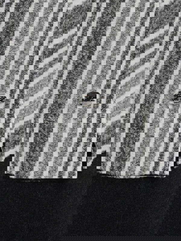 TIGI-Wear Cut And Sew Panelled Stripe Top