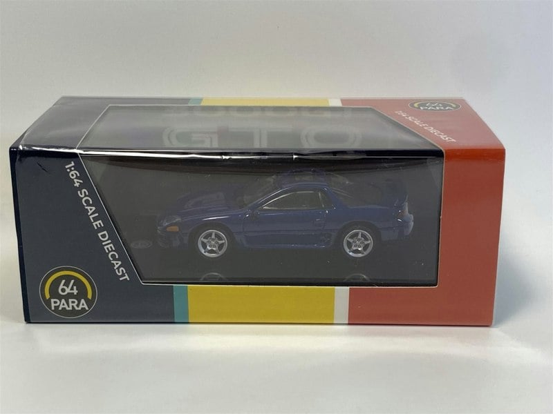mitsubishi 3000gt gto mariana blue metallic lhd 1:64 paragon 55138