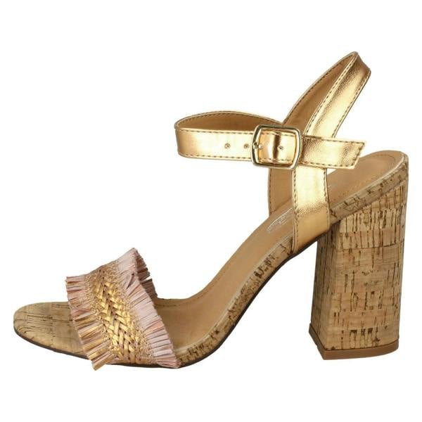Spot On Ladies Spot On Chunky Heel Sandals