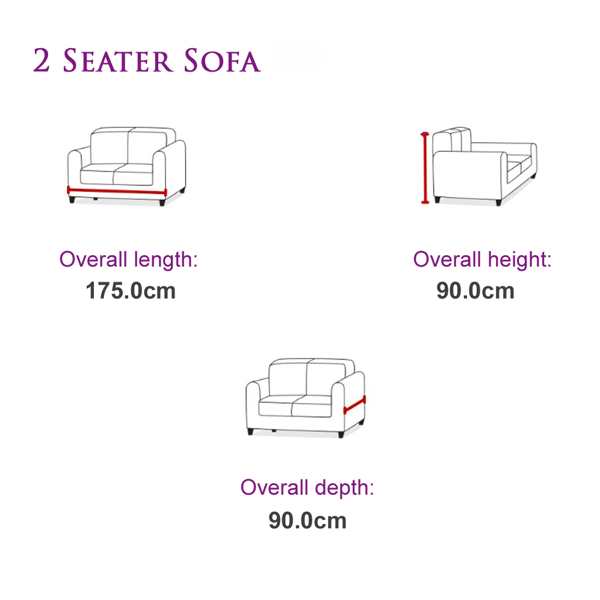 SQUAREBOXX Amalfi Jumbo Cord Black Sofa 3+2 Fabric Sofa in Black