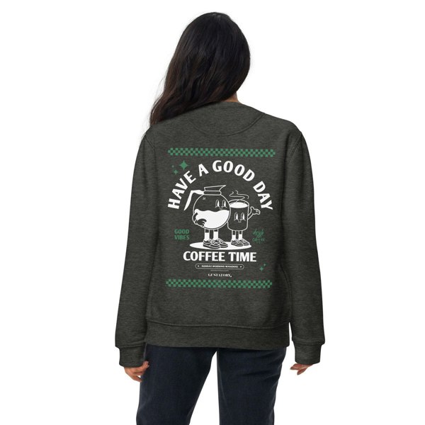ANCHOR & CREW x GUSTATORY Have A Good Day Cotton Blend Embroidered Sweatshirt