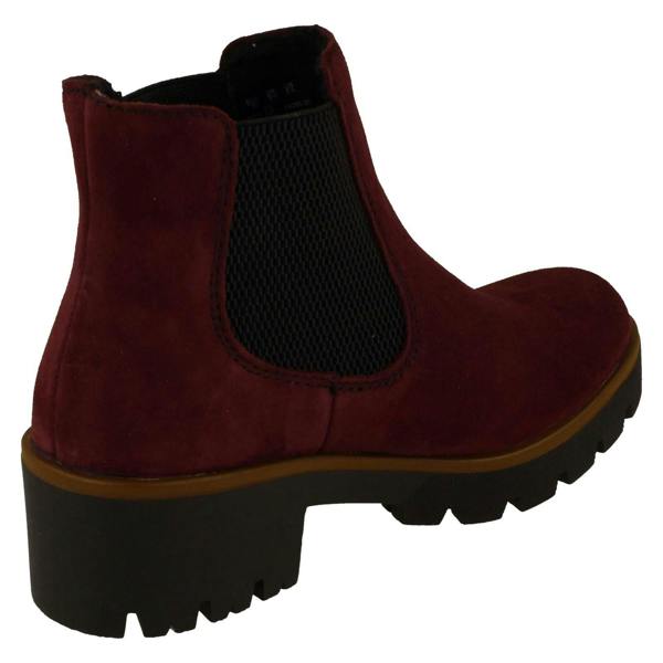Rieker Ladies Rieker Chunky Gusset Detailed Heeled Ankle Boots 79265