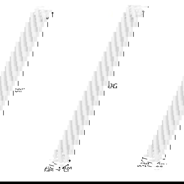 Monstershop Traditional 3 Column Radiator - 1500 x 292mm - White