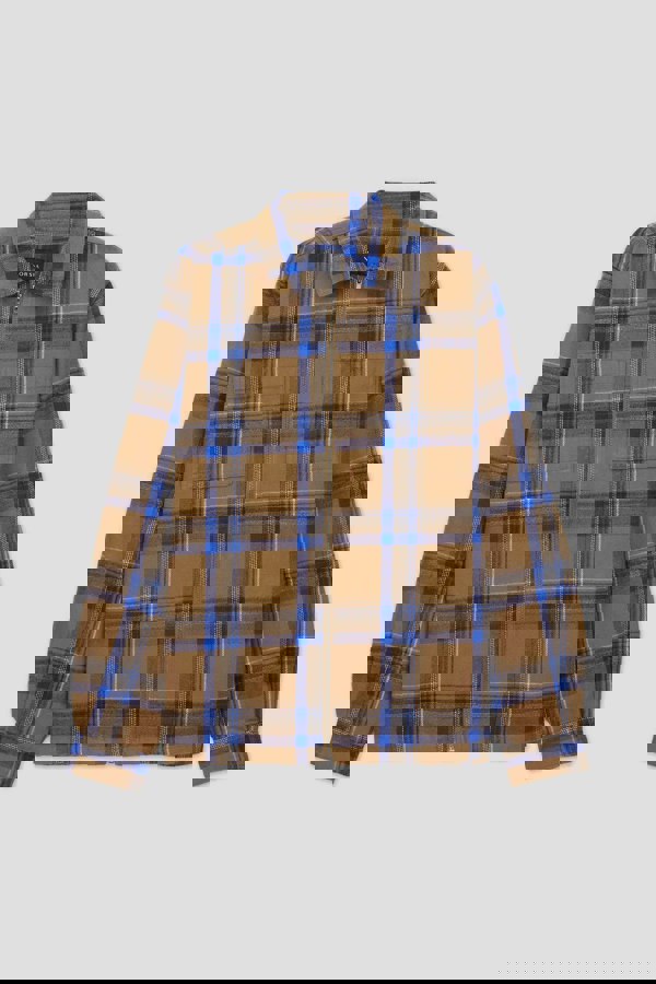 ENORSIA Men's Yarn Dyed Flannel Shacket