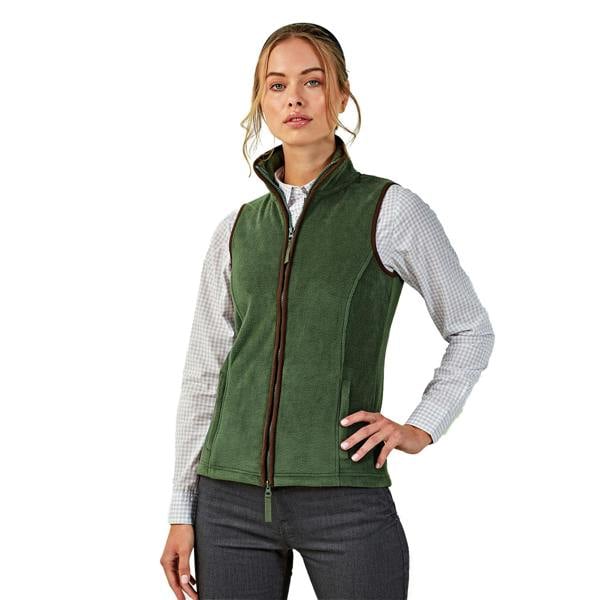 Premier Womens/Ladies Artisan Fleece Gilet - Moss Green/Brown