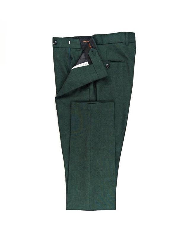 Green Double-Breasted Suit