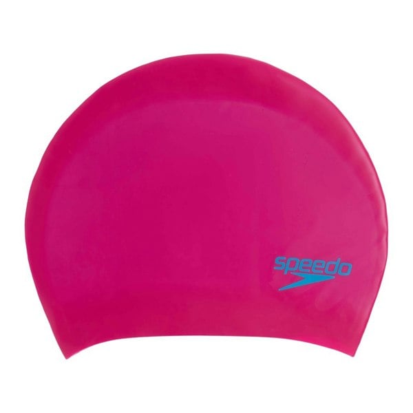 Speedo Childrens Silicone Swim Cap - Pink/Blue