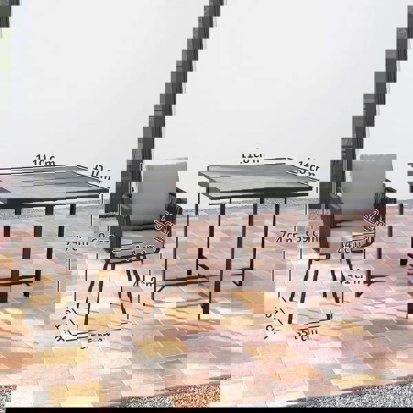 Patio Rattan Dining Set