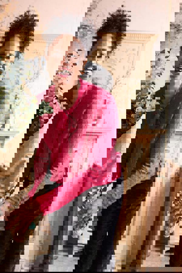 Elise Tie Neck Pointelle Jumper Moss | Lily and Me Clothing