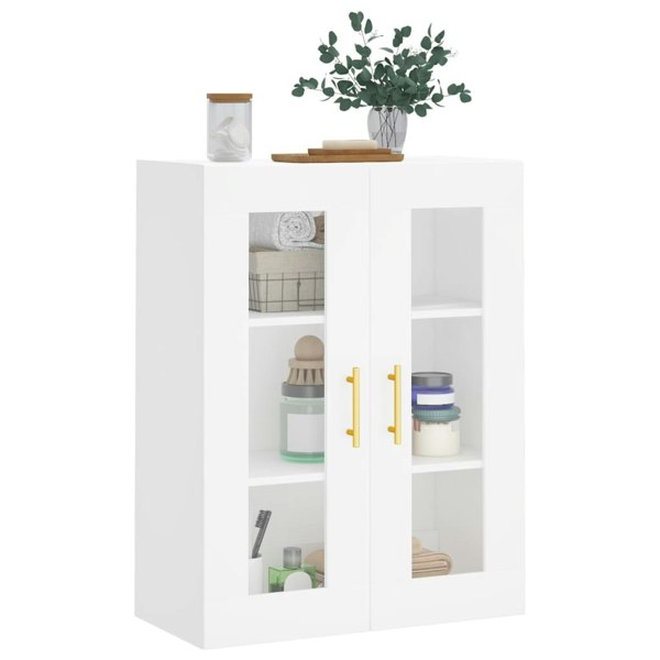 Berkfield Wall Mounted Cabinet White 69.5x34x90 cm