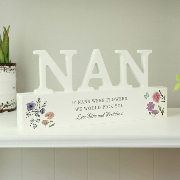 Personalised Memento Company Personalised Wild Flowers Nan Ornament