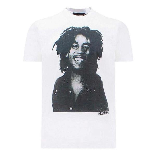 DSquared2 Mens Bob Marley T-Shirt - White