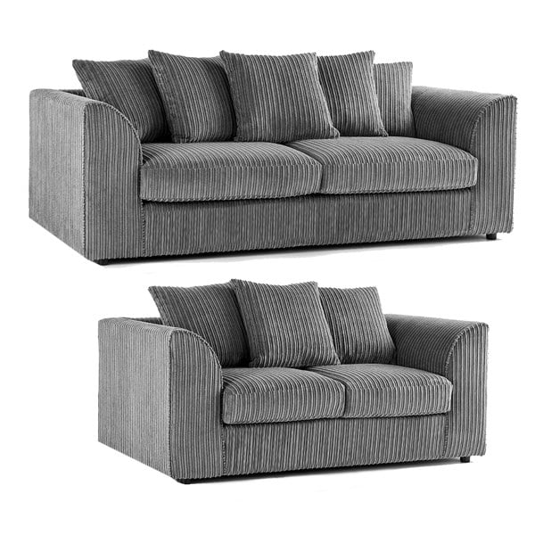 Furnishings For Less Luxor Full Jumbo 3 + 2 Seater Sofa Set - Scatter Back