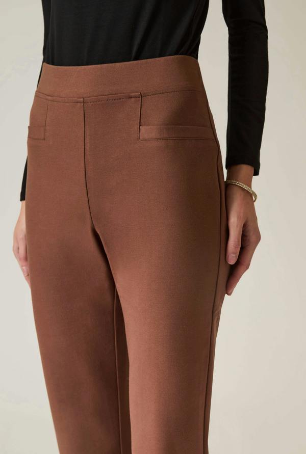 James Lakeland Mocha Bootleg Trousers