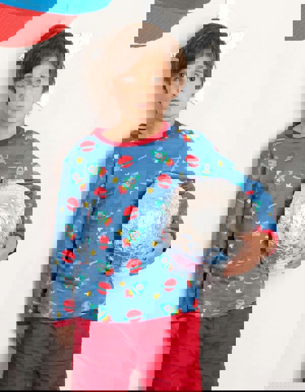 Organic Space Print T-Shirt - Toby Tiger UK Retail