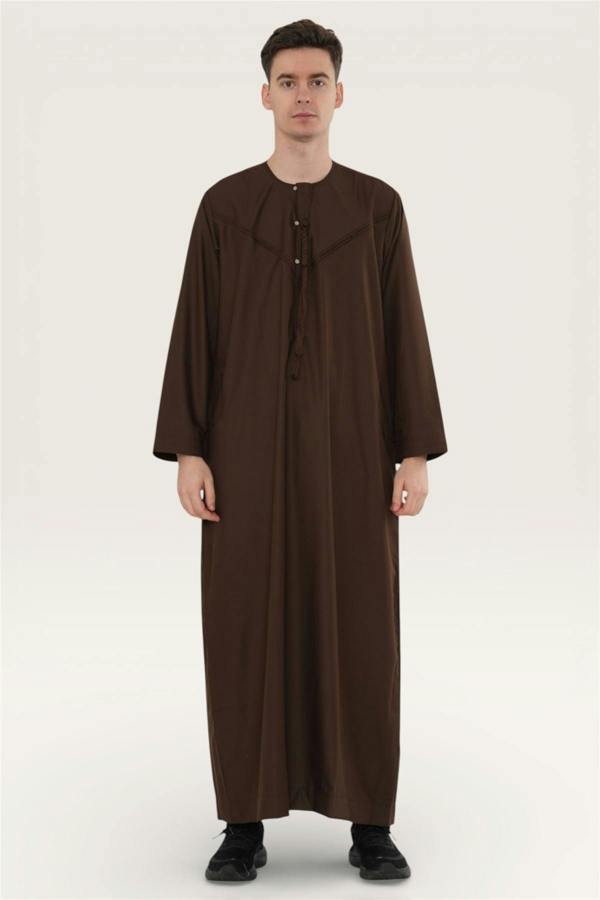 Infinity Leather Men's Eid Moroccan Jubba Robe Djellaba Ramadan Eid Thobe - HM11