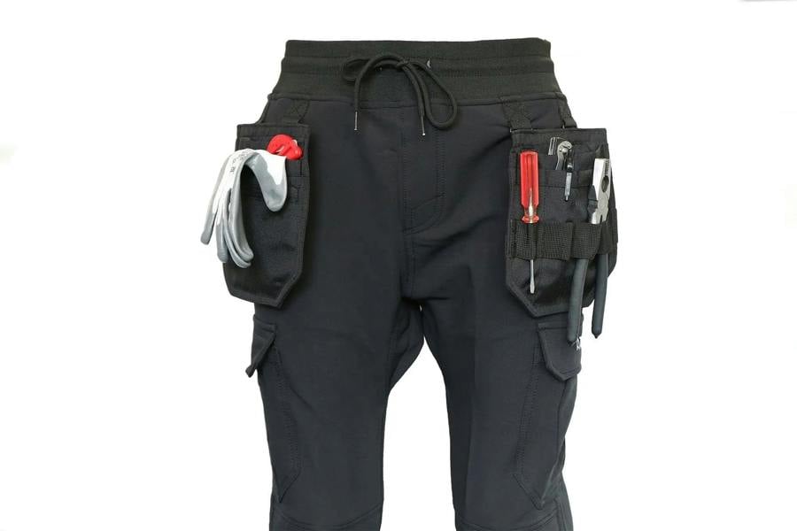 Slim Fit Stretch Work Jogger With Knee Pad Pockets - Hi-Vis Trousers