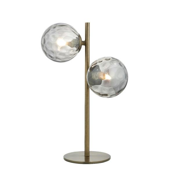 Pagazzi Lighting Tamara 2-Light Antique Brass Table Lamp