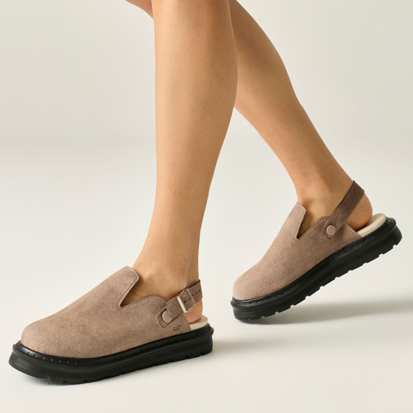 Regatta Womens Pearl Chunky Clogs - Taupe
