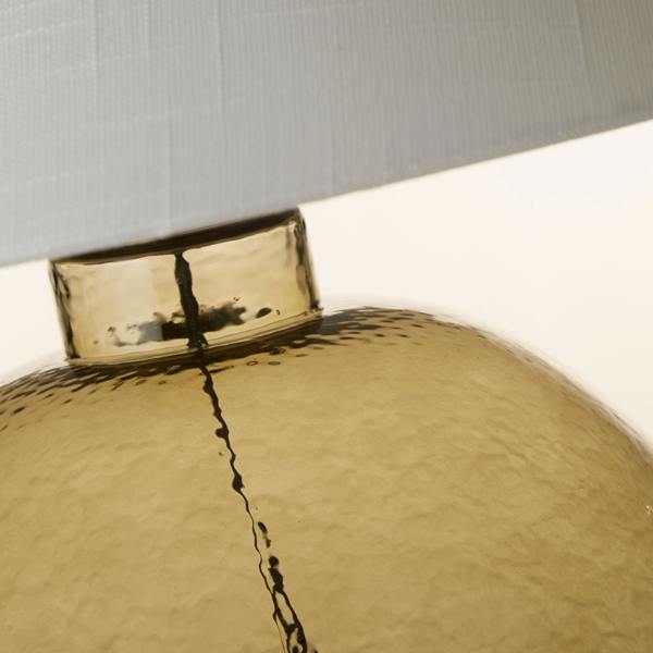 Lighting Collection Large Green Glass Table Lamp
