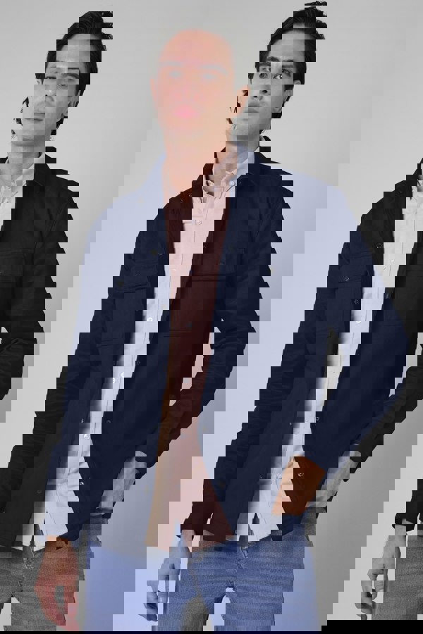 ENORSIA Mens Premium Cotton Twill Oversized Shirt