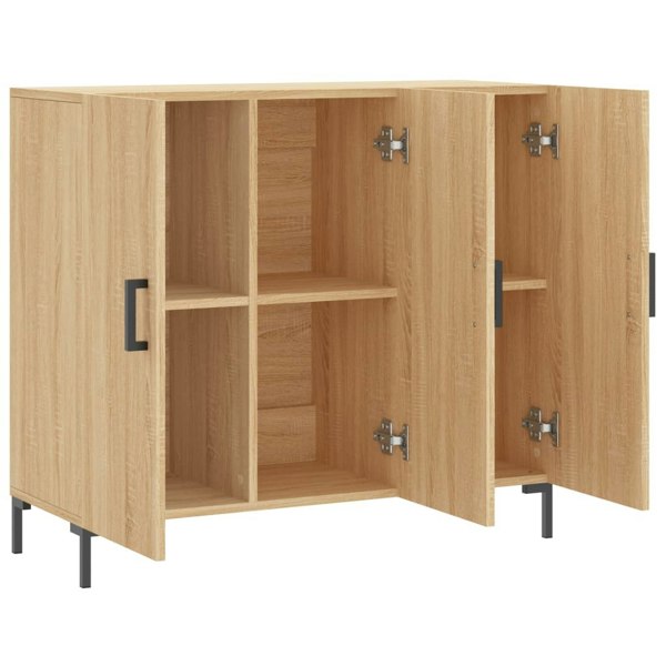 Berkfield Sideboard Sonoma Oak 90x34x80 cm Engineered Wood