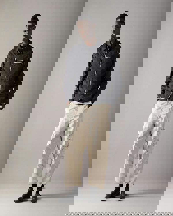 Moose Knuckles Topflight Mens Overshirt - Black 292