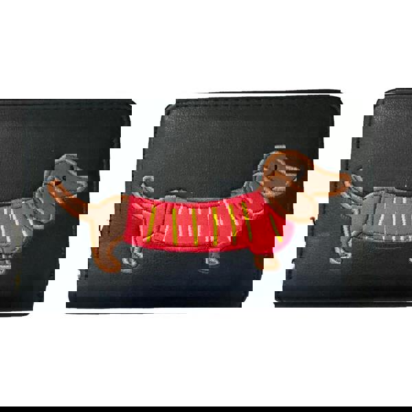 Fores Collection Sausage Dachshund Dog Zip Around Purse