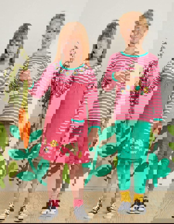 Organic Leaping Bunny Applique T-Shirt - Toby Tiger UK Retail