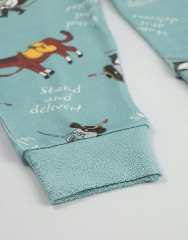 Vanilla Underground Gruffalo & Friends The Highway Rat Unisex Kids Blue Character Long Sleeve Long Leg Pyjama Set