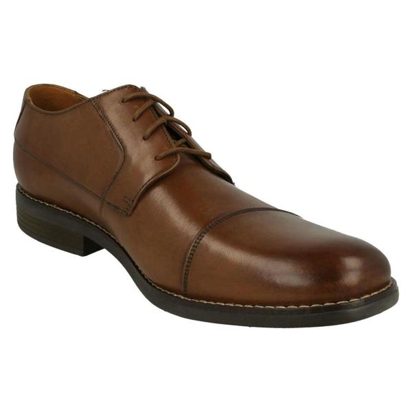 Clarks Mens Clarks Formal Lace Up Shoes Becken Cap