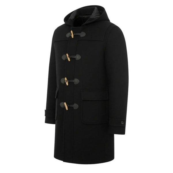 TruClothing Men's Classic Toggle Fastener Hooded Duffle Coat