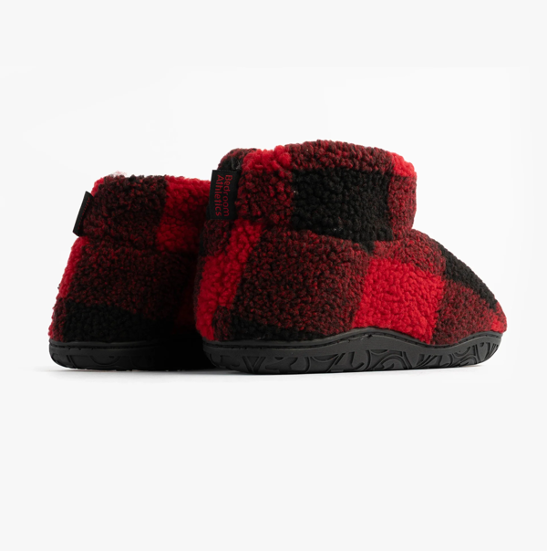 Bedroom Athletics NEESON Mens Sherpa Boots Red / Black Check