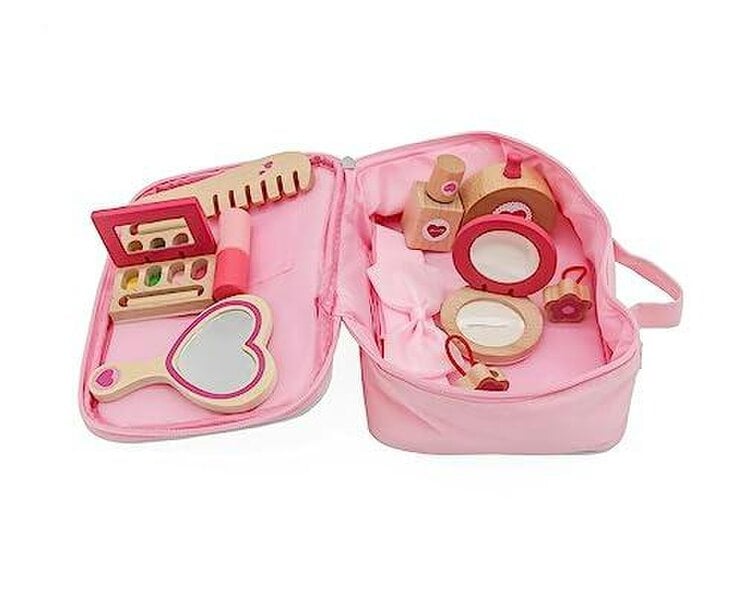 HYGRAD BUILT TO SURVIVE Kid's Wooden Make Up Toy Set Make Over Princess Make Up Toy Pretend Play Vanity Salon Girls Make Up Toy Set Gift HYGRAD®