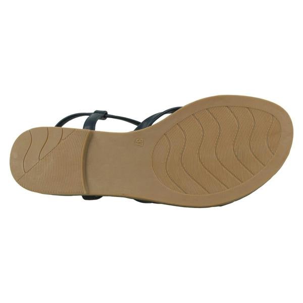 Savannah Ladies Savannah Flat Strappy Toepost Sandal with Buckle Strap F00444